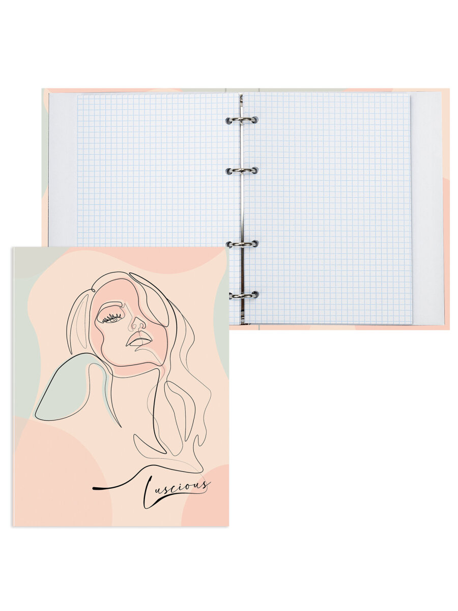 Тетрадь со сменным блоком Brauberg клетка 120 лист. - фото 5