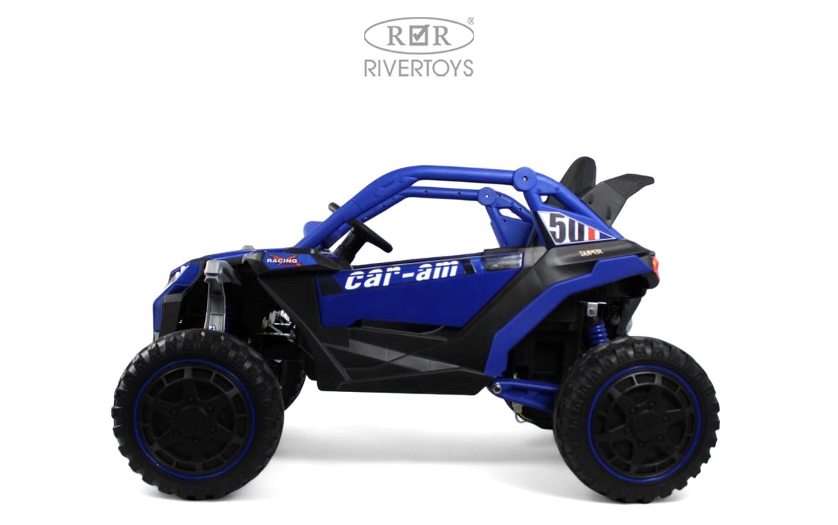 Электромобиль RIVERTOYS Z707ZZ-BLUE С пультом ДУ - фото 6