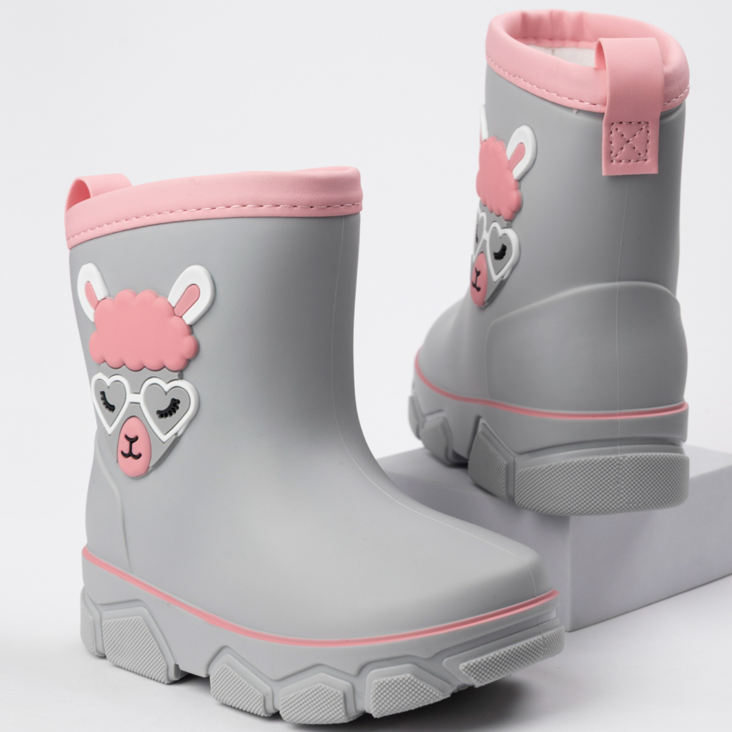 Сапоги резиновые TikkaGo 2L01_2521_grey-pink - фото 2