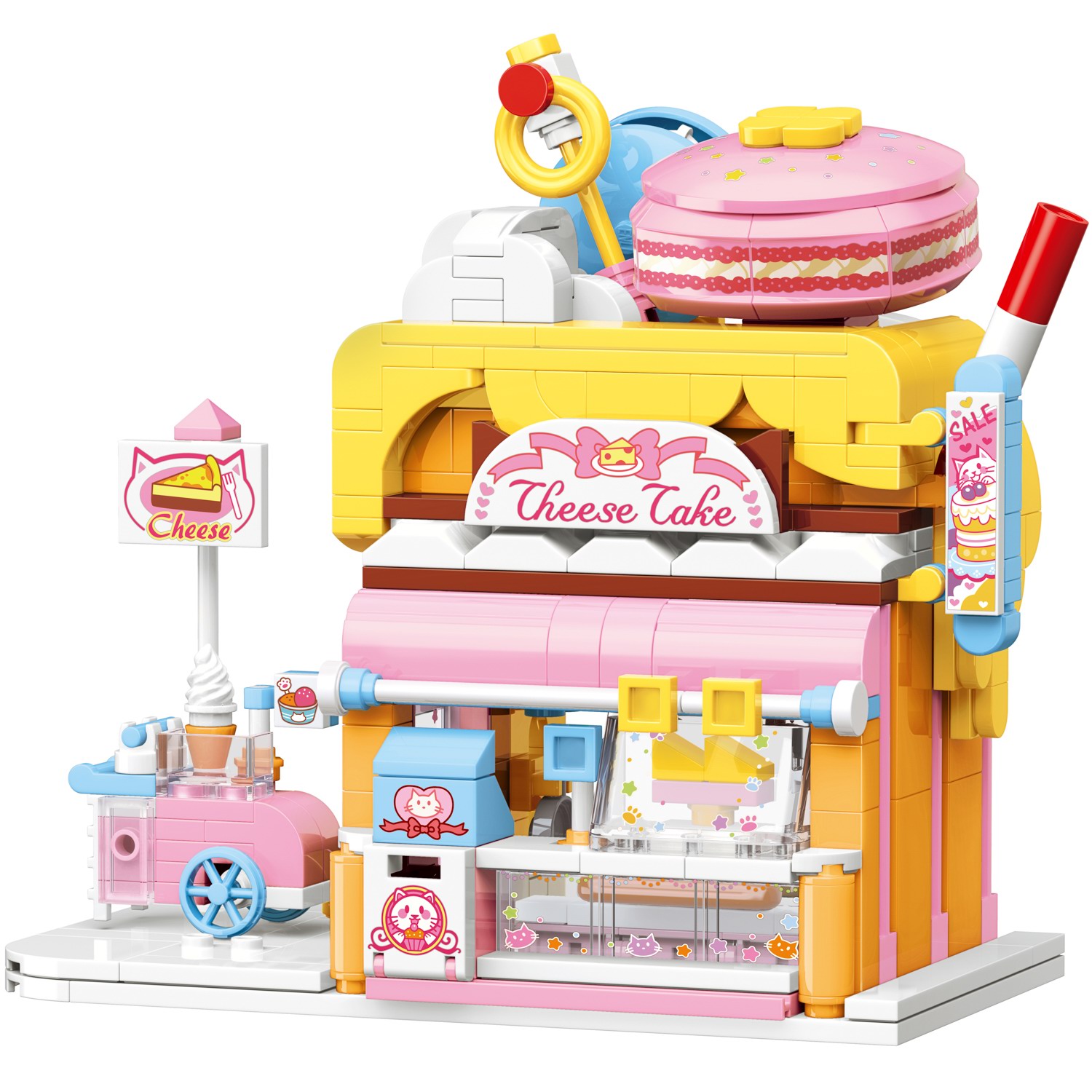 Конструктор Junfa Lovely Street Кондитерская сборная игровая модель - фото 4