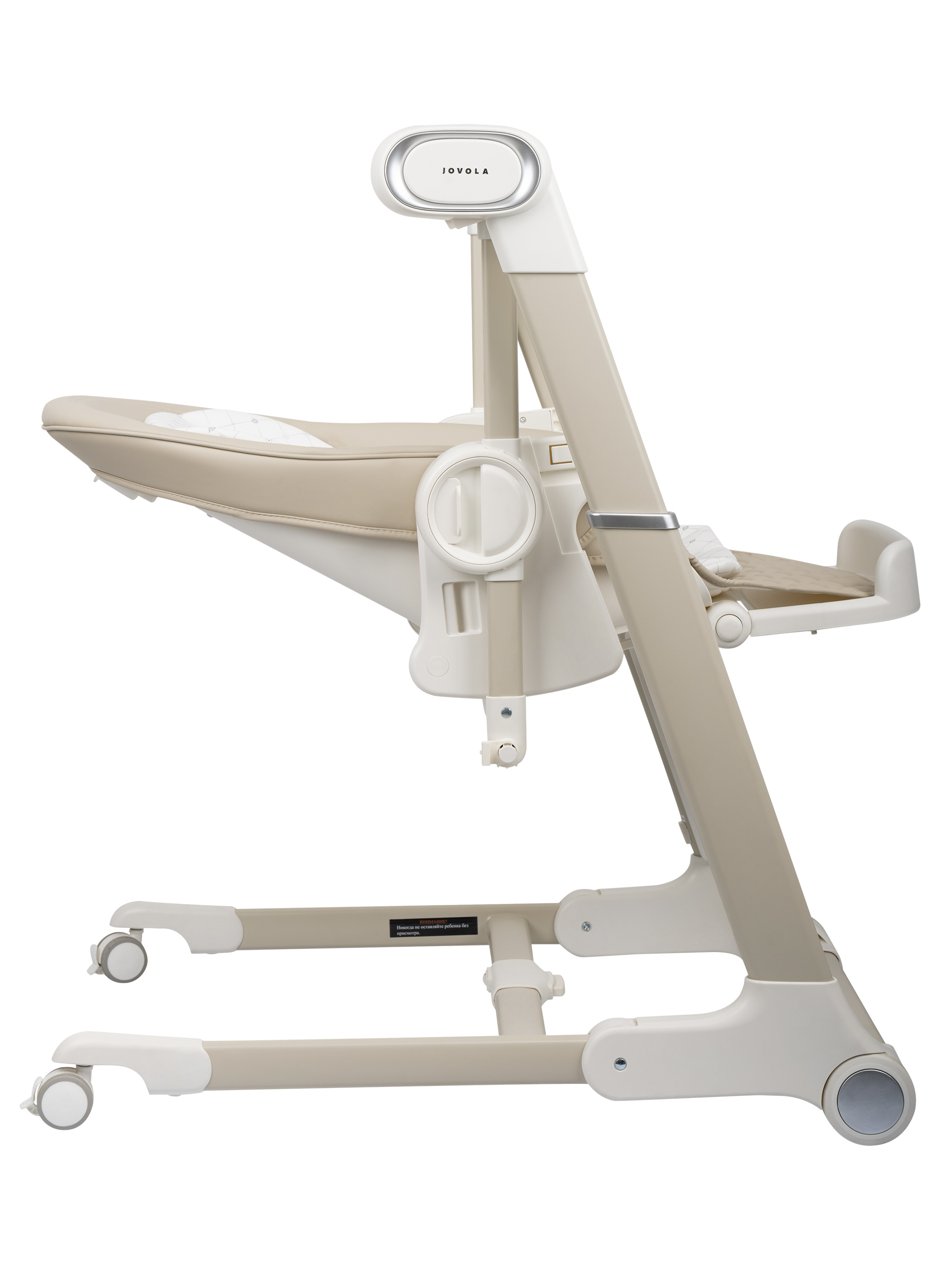 Стульчик для кормления JOVOLA Loki с функцией электрокачели бежевый - фото 6