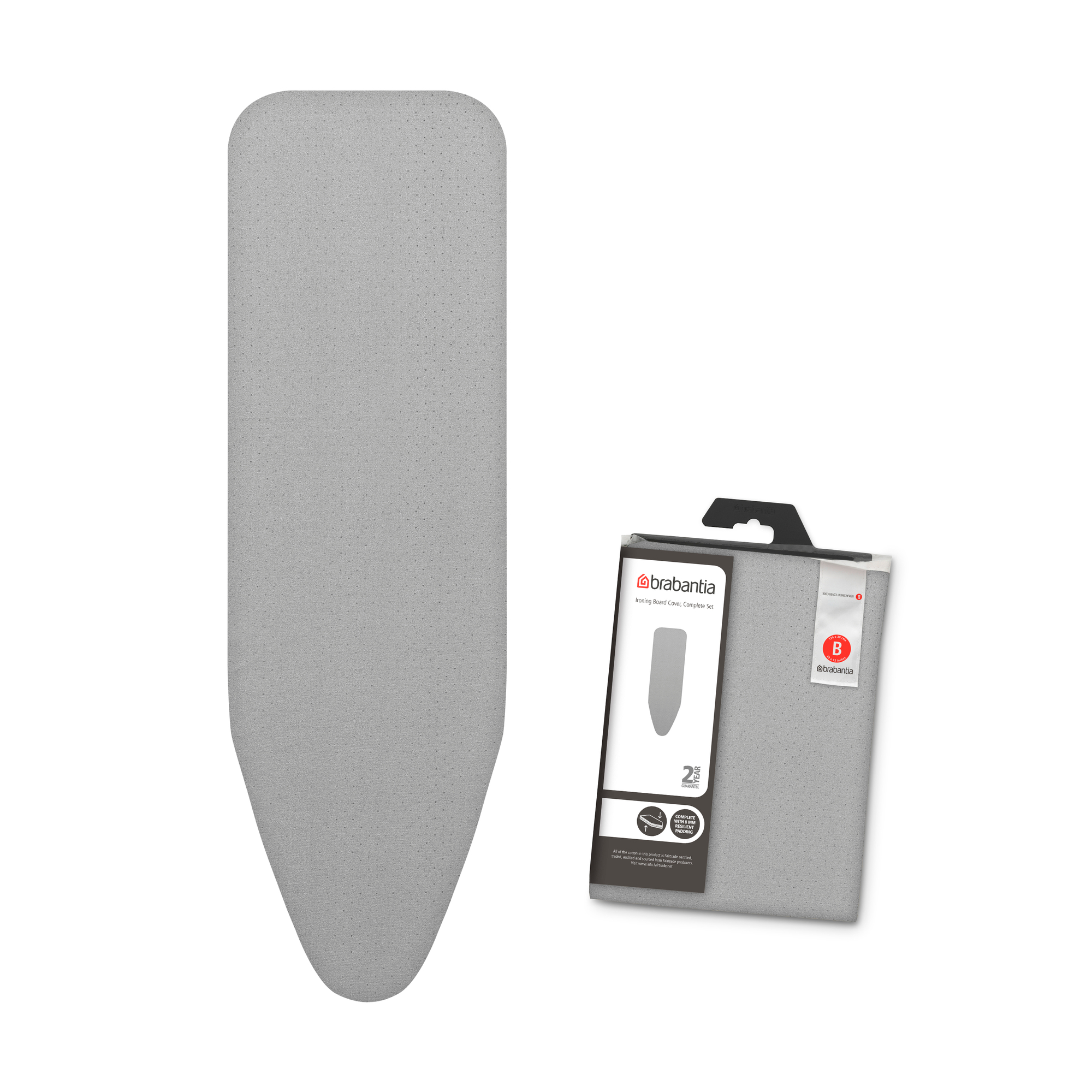 Чехол для гладильной доски Brabantia Металлизированный 124х38см (8мм) 134081 - фото 1