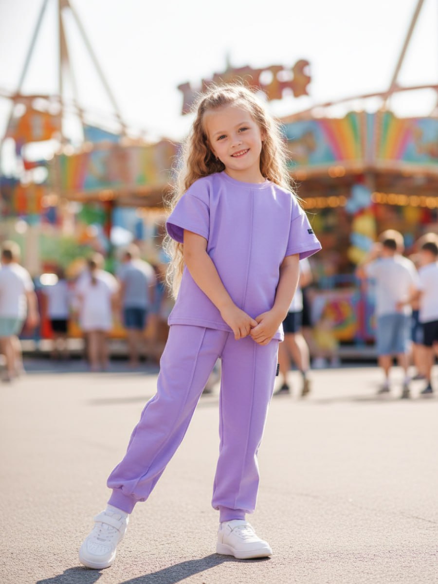 Спортивный костюм VEDDI 2080/6041фп-2024-сиреневый - фото 7