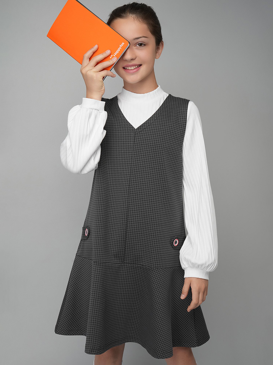 Сарафан HappyFox HF33116серый - фото 9