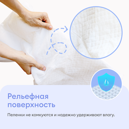 Пелёнки одноразовые NappyClub 60х60 см 10 шт.