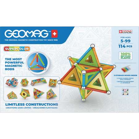 Конструктор Geomag магнитный 114 дет.