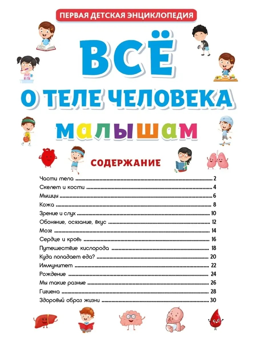 Книга Проф-Пресс Первая детская энциклопедия Всё о теле человека малышам - фото 4