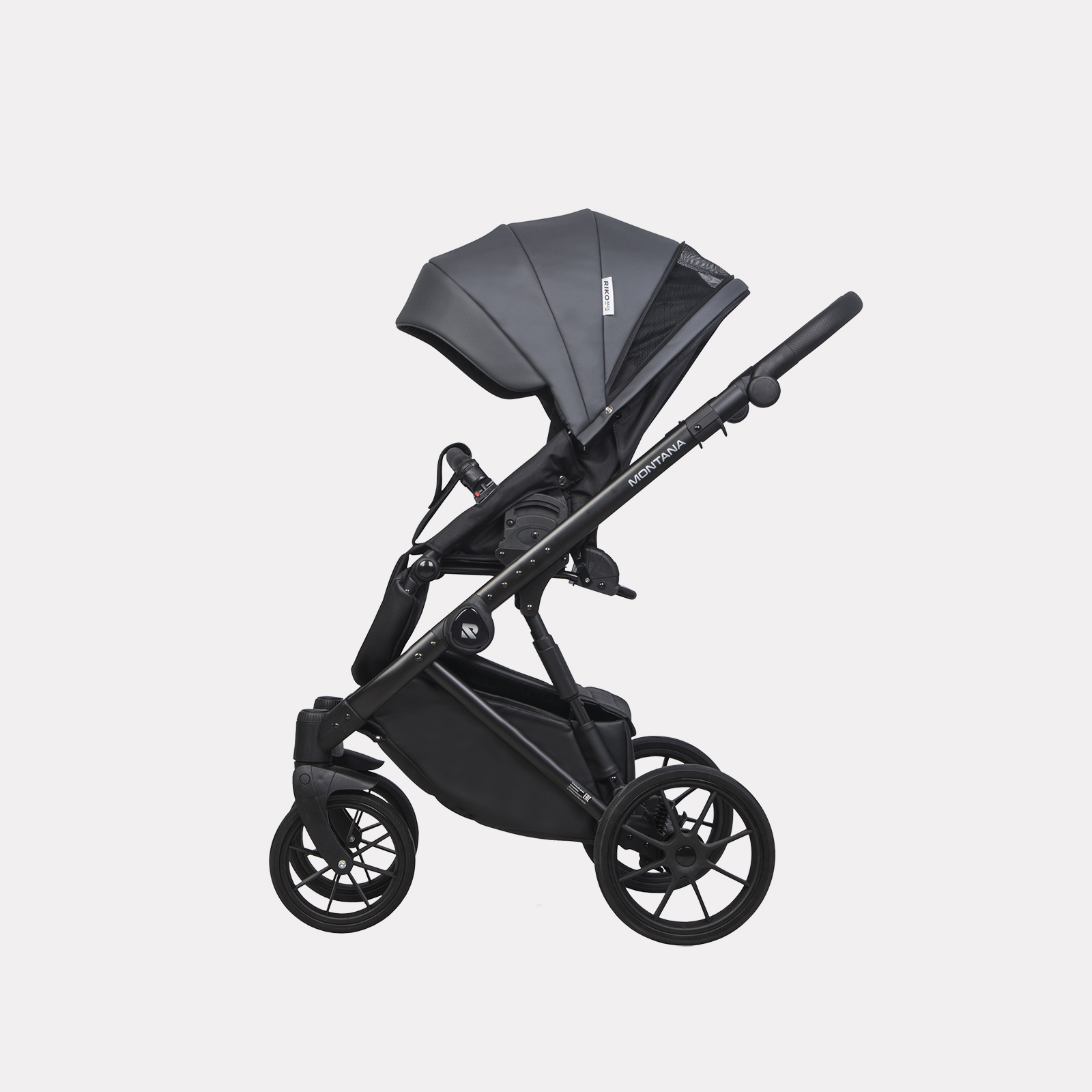 Коляска 3в1 Riko Basic Montana Ecco черный - фото 7
