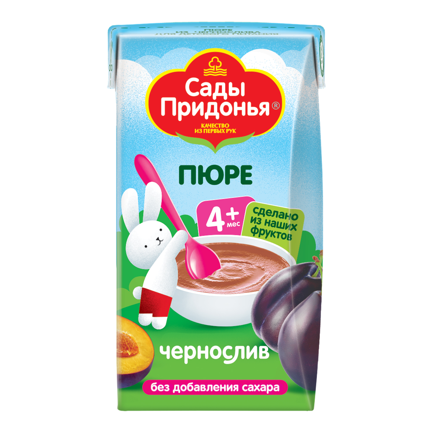 Пюре Сады Придонья Чернослив с 4 мес 125 г - фото 1