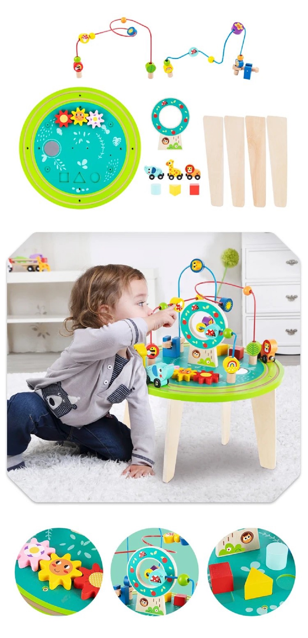 Игрушка Tooky Toy бизиборд - фото 8