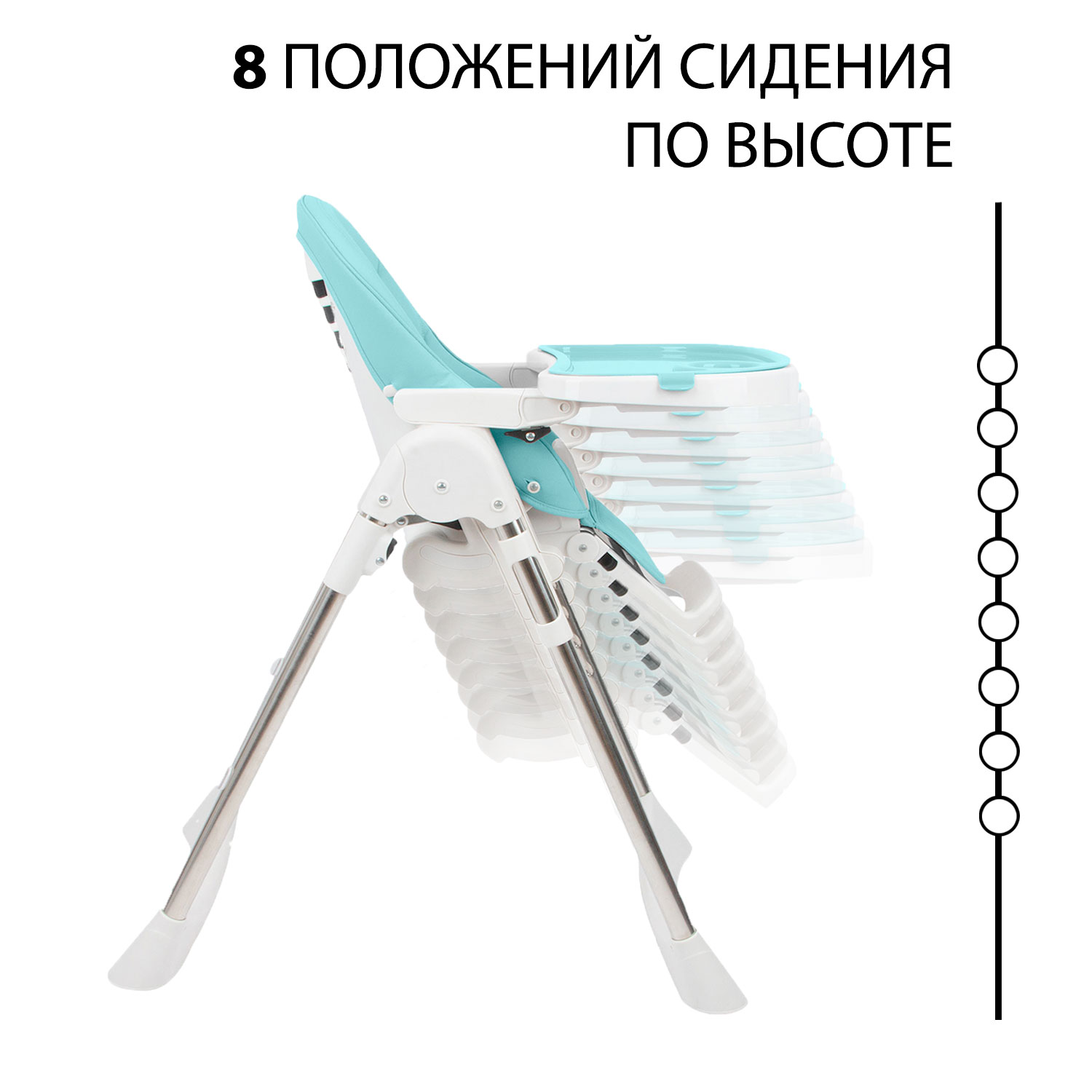 Стульчик для кормления TOMMY Bon appetit трансформер - фото 6