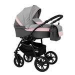 Коляска 2в1 alis Alvaro 03 серый-розовый