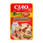 Корм для кошек INABA Ciao тунец Магуро и тунец Кацуо с палтусом 60г