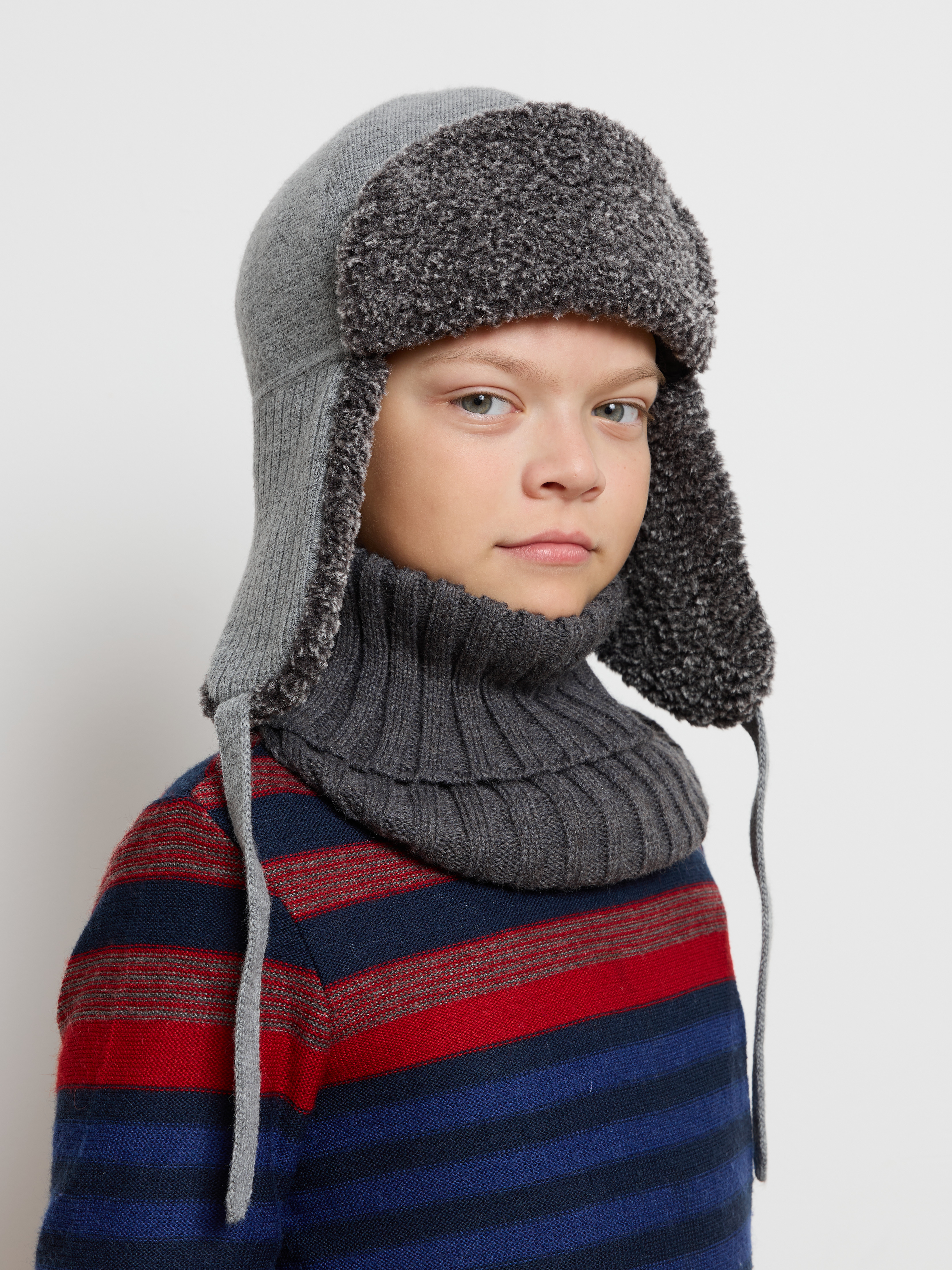 Шапка-ушанка Starkoff Kids Д500903 - фото 5