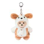 Мягкая игрушка TeddyTales Медведь в костюме Щенка брелок