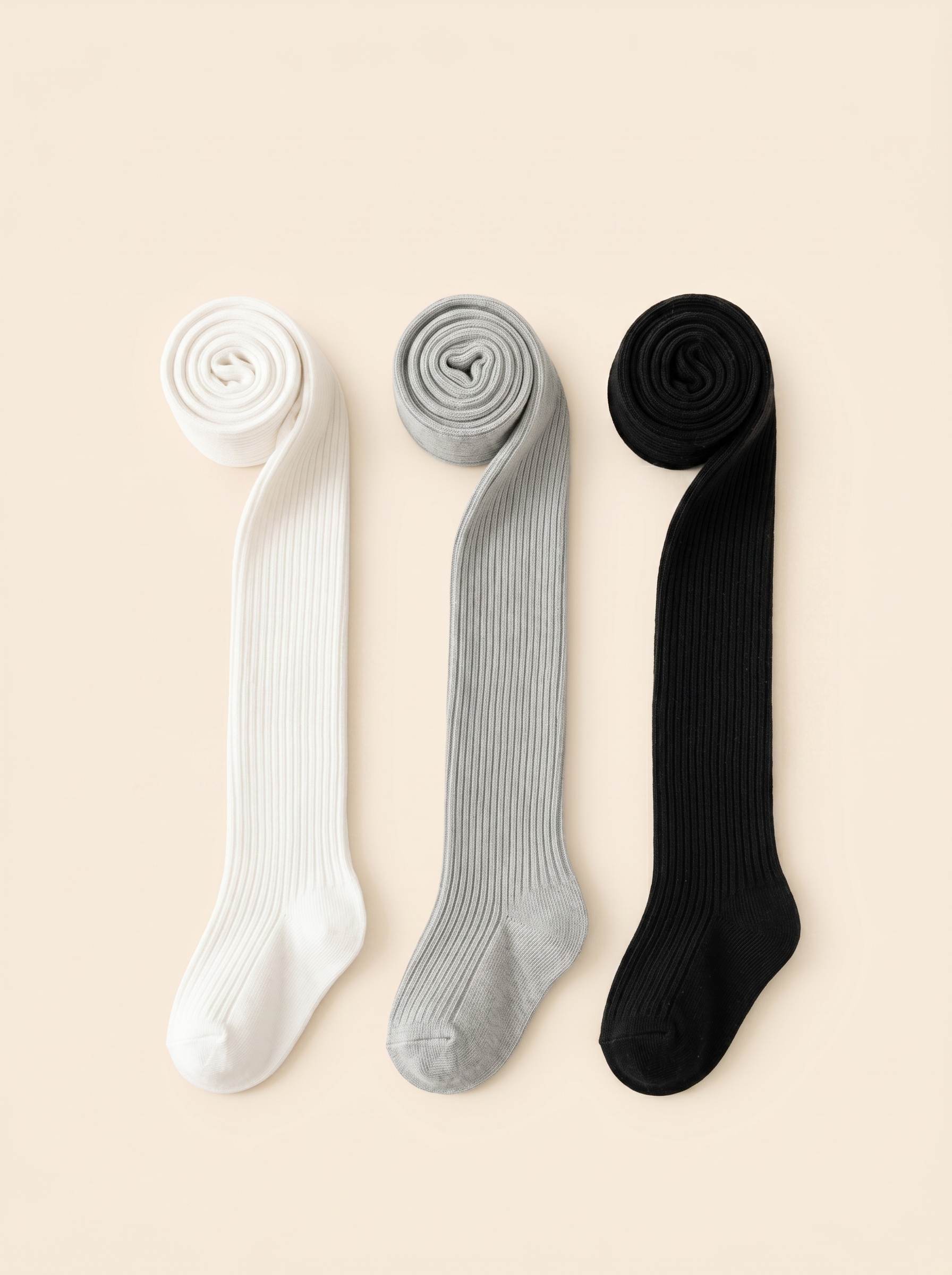 Колготки 3 пары Bambooland Tights-blackwhitegrey - фото 1