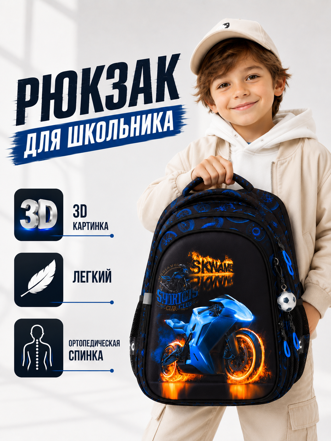Рюкзак SkyName для мальчика - фото 1
