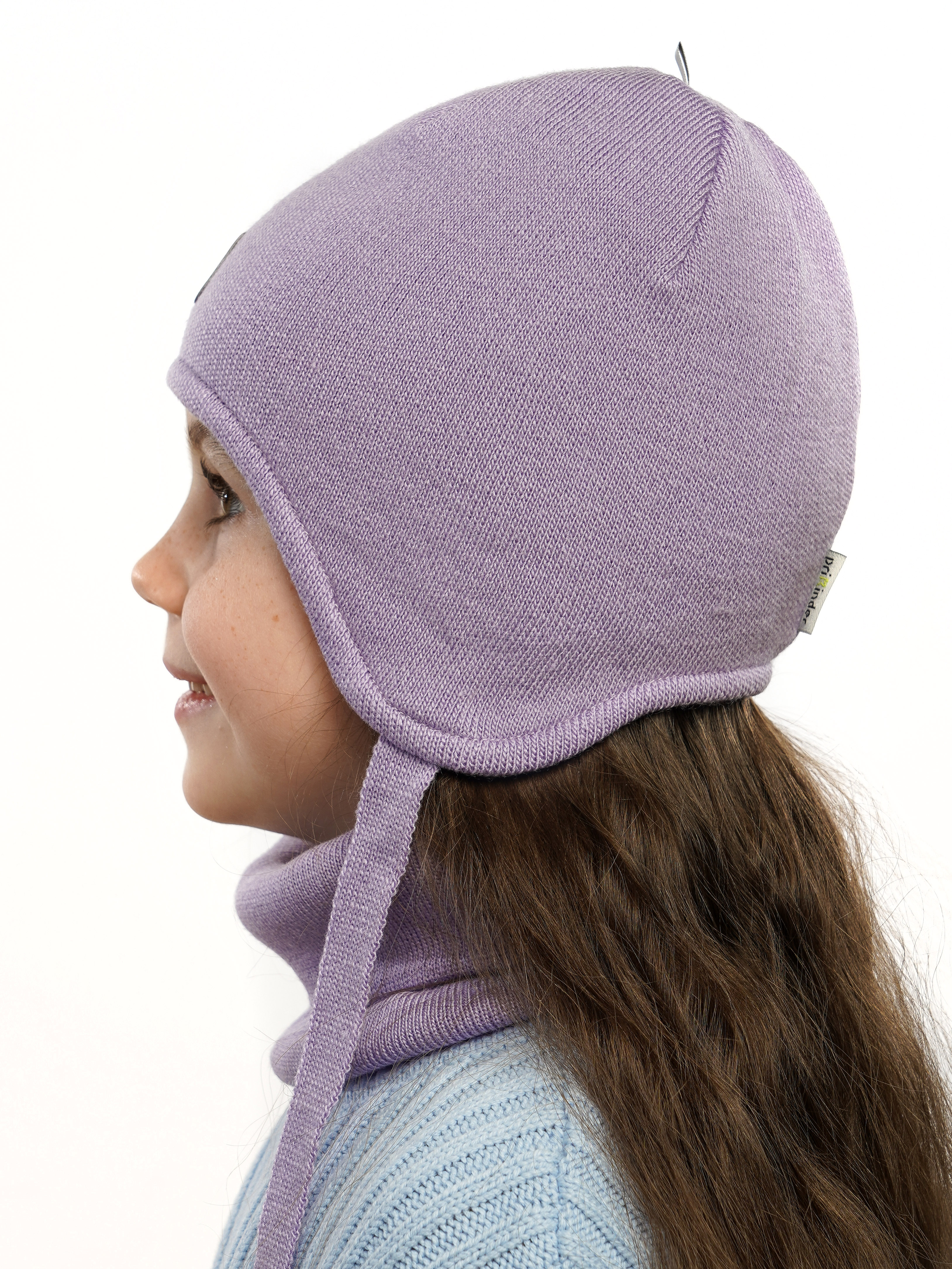 Шапка и снуд ПриКиндер U-Sp232724 Цвет: Сиреневый - фото 10