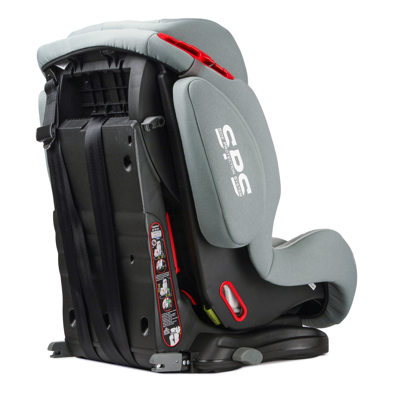 Автокресло Olsson Voyager Fix Grey Sport Edition Isofix 1/2/3 (9-36 кг) - фото 12