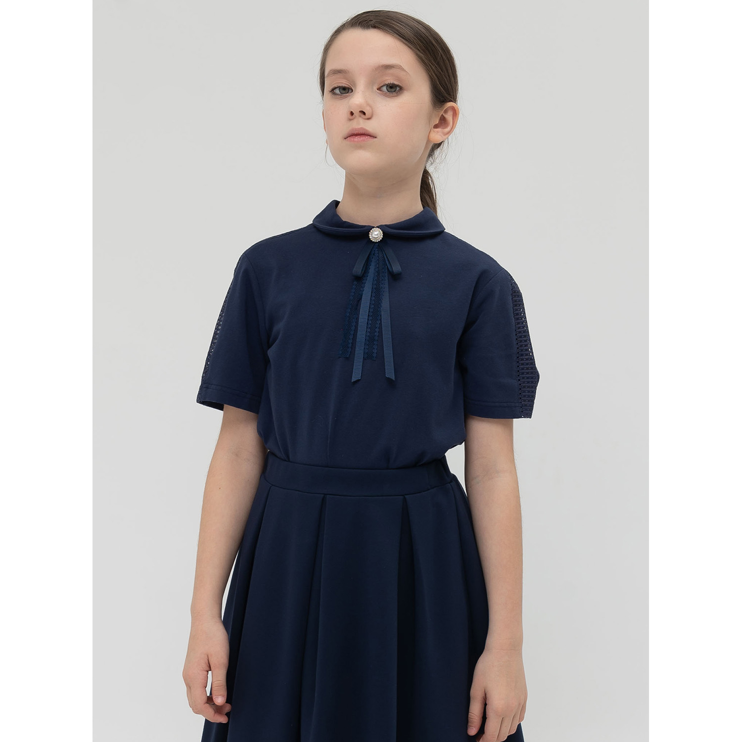 Блузка Pelican GFT8142/Темно-синий(54) - фото 1