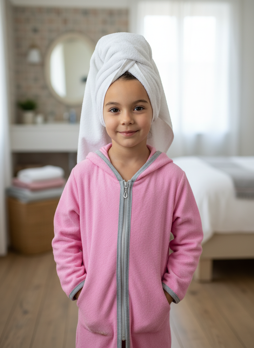 Халат Утенок 906 розовый - фото 3