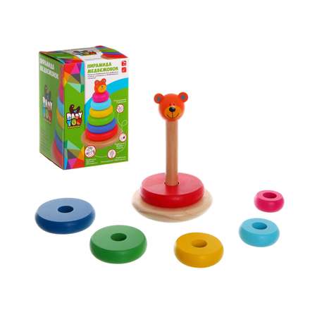 Игрушка Bondibon пирамидка Медвежонок Baby You