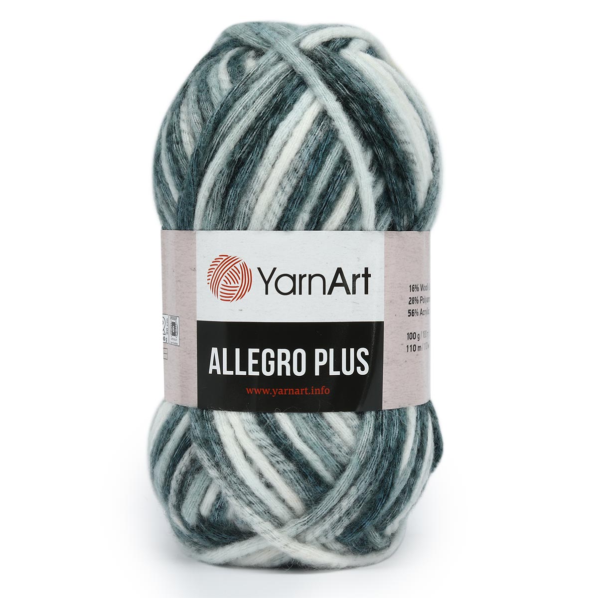 Пряжа YarnArt Allegro Plus очень толстая 100 г 110 м 748 секционный 5 мотков - фото 6