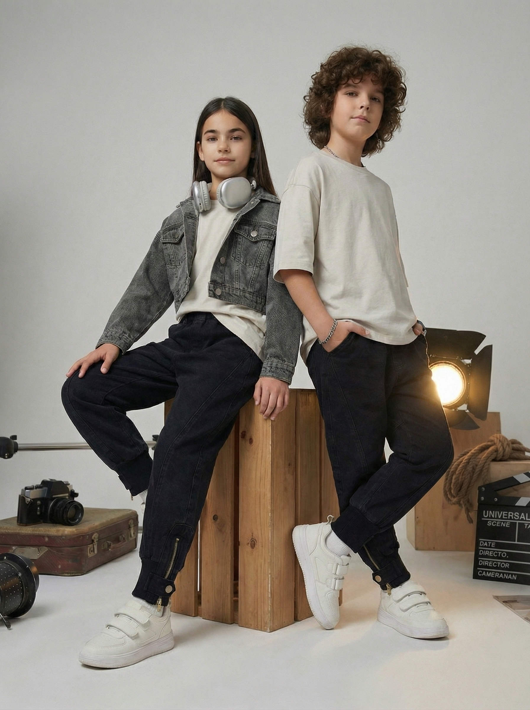 Джоггеры Artcher kids Jeans0014Джоггеры_черные - фото 10