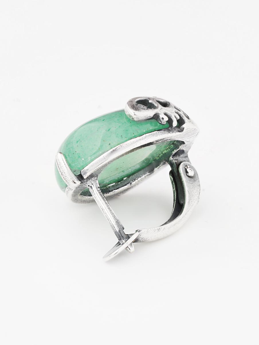 Серьги Shine and Beauty 80823-9-с-нефрит - фото 5