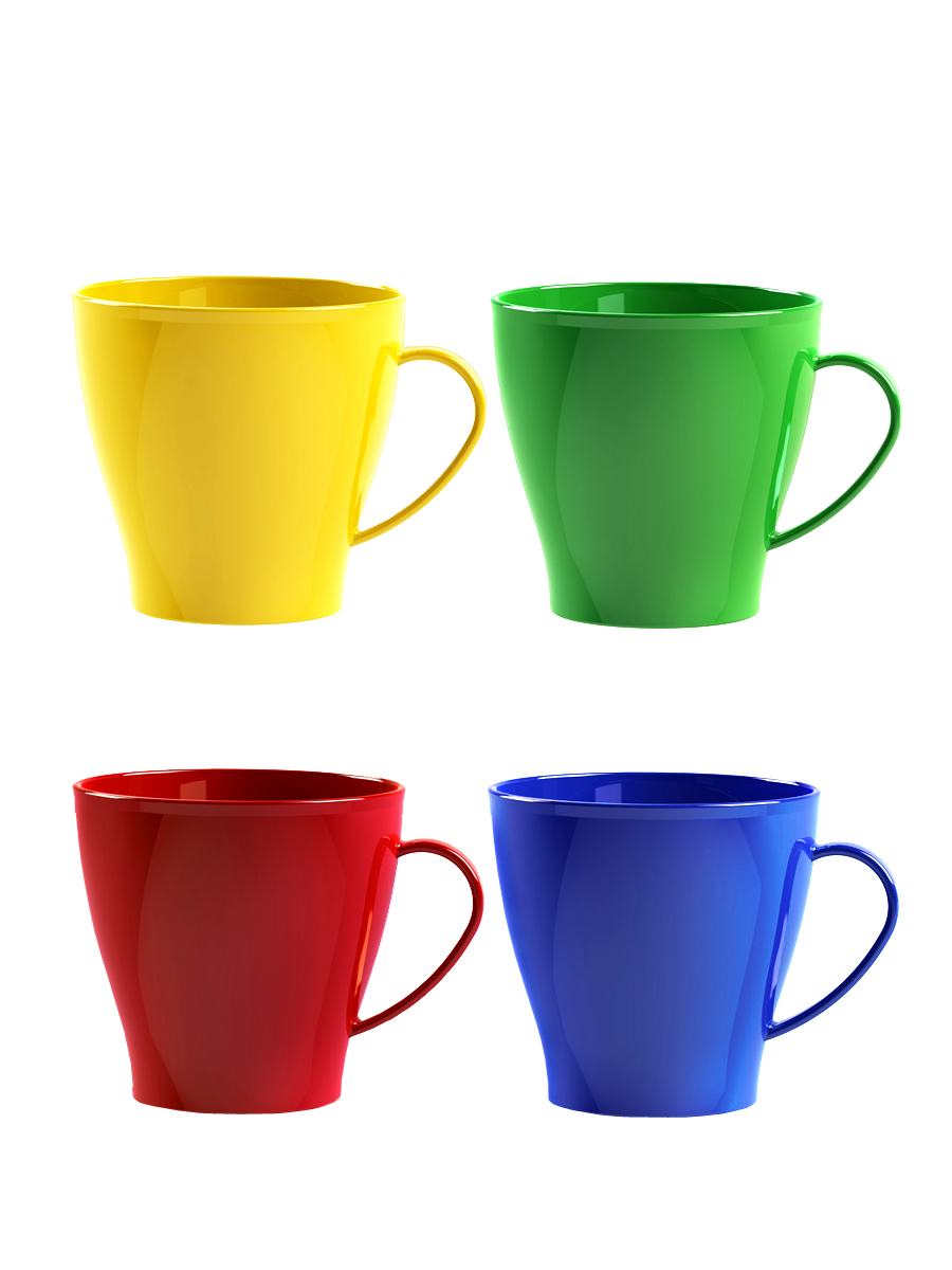 Набор посуды Solaris 4 чашки 0.36л с крышками - фото 9