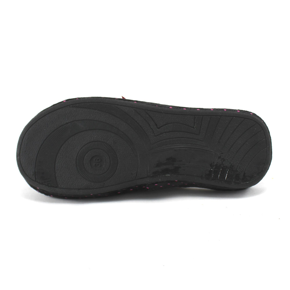 Тапочки Europen DS-31167-СВ EUROPEN Тапочки домашние,черно-розовый - фото 5