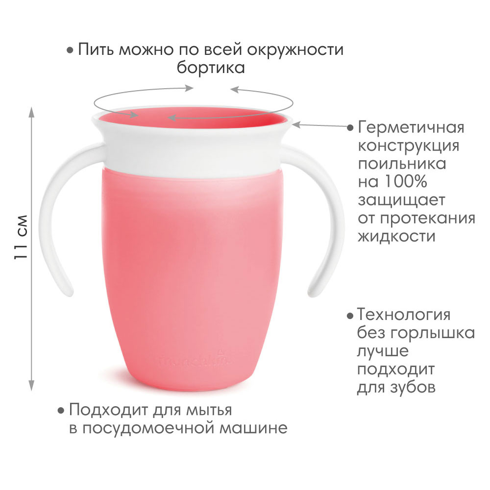 Поильник Munchkin 207 мл в ассортименте - фото 5