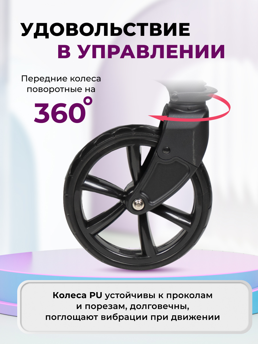 Коляска трансформер Aimile Original New Black черный - фото 11