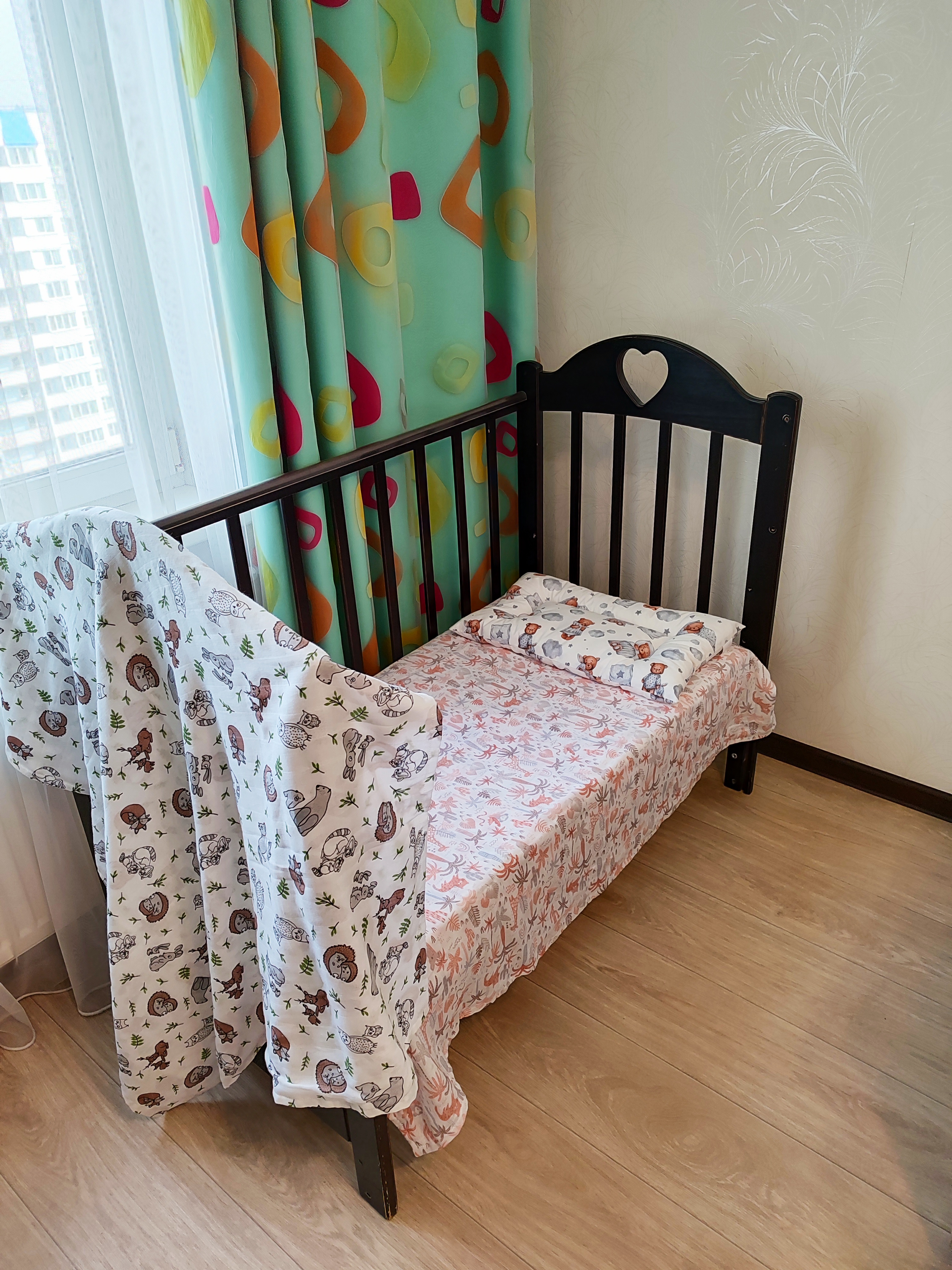 Подушка детская ЗАСЫПАЙКА Рисунок мишки годовасики 37 x 58 см 1 шт. - фото 4