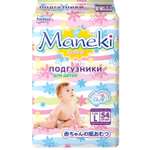 Подгузники Maneki L (9-14 кг) 54 шт.