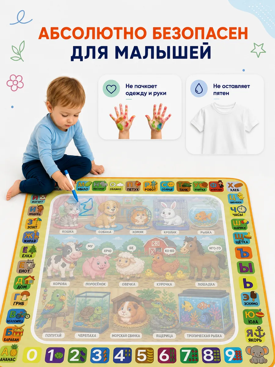 Акварисование ИнтеллектУм Коврик Домашние животные - фото 7
