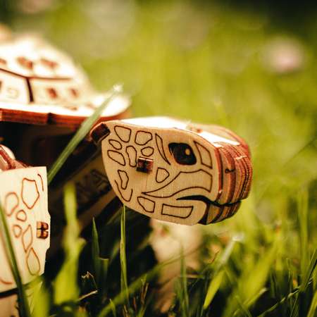 Конструктор Eco Wood Art Механическая черепаха деревянный