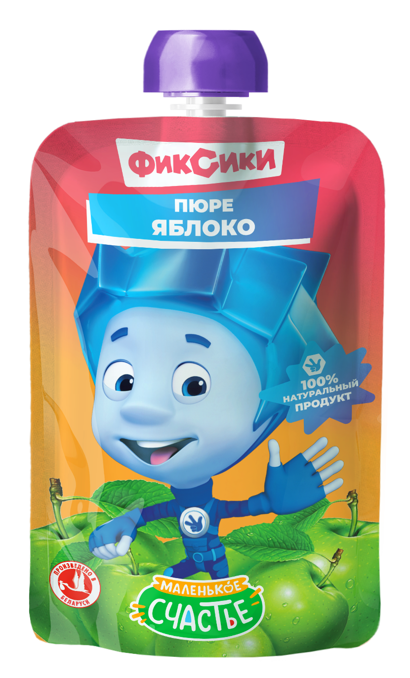 Пюре Фиксики Яблоко с 4 мес 90 г - фото 1