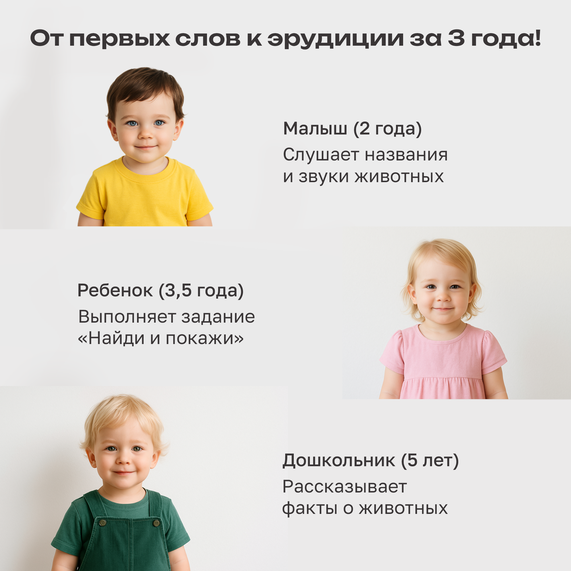 Говорящая книжка BertToys большая нажималка животные - фото 14