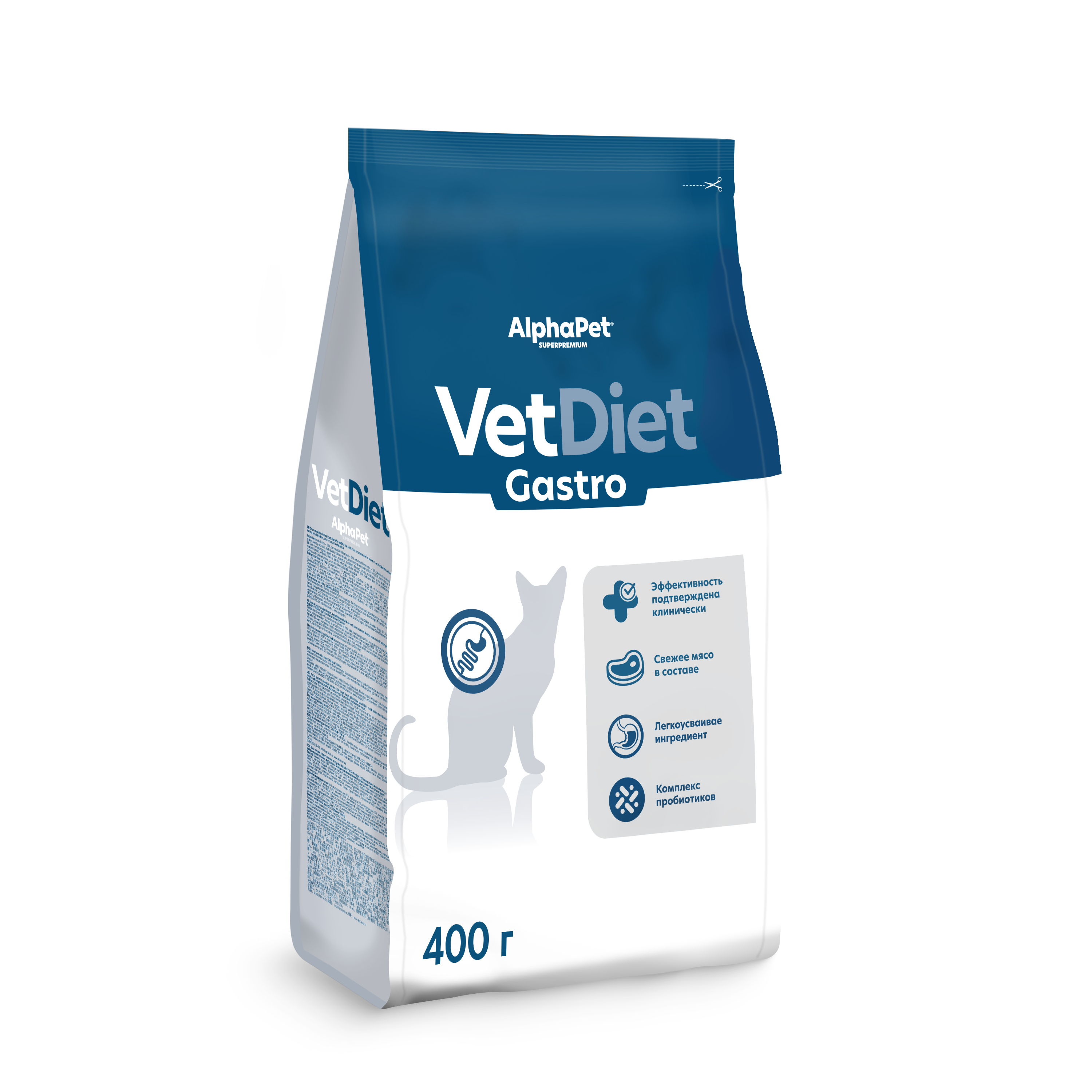 Сухой полнорационный диетический корм AlphaPet Vet Diet для кошек и котов - фото 2