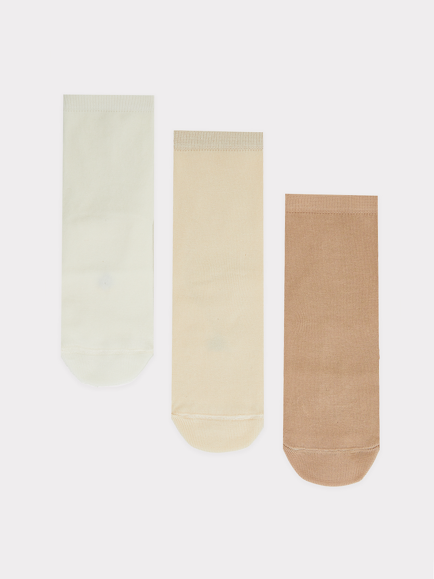 Носки 3 пары Mark Formelle (Марк Формэль) 430A-1407/молочный /нюдовый /капучино - фото 3