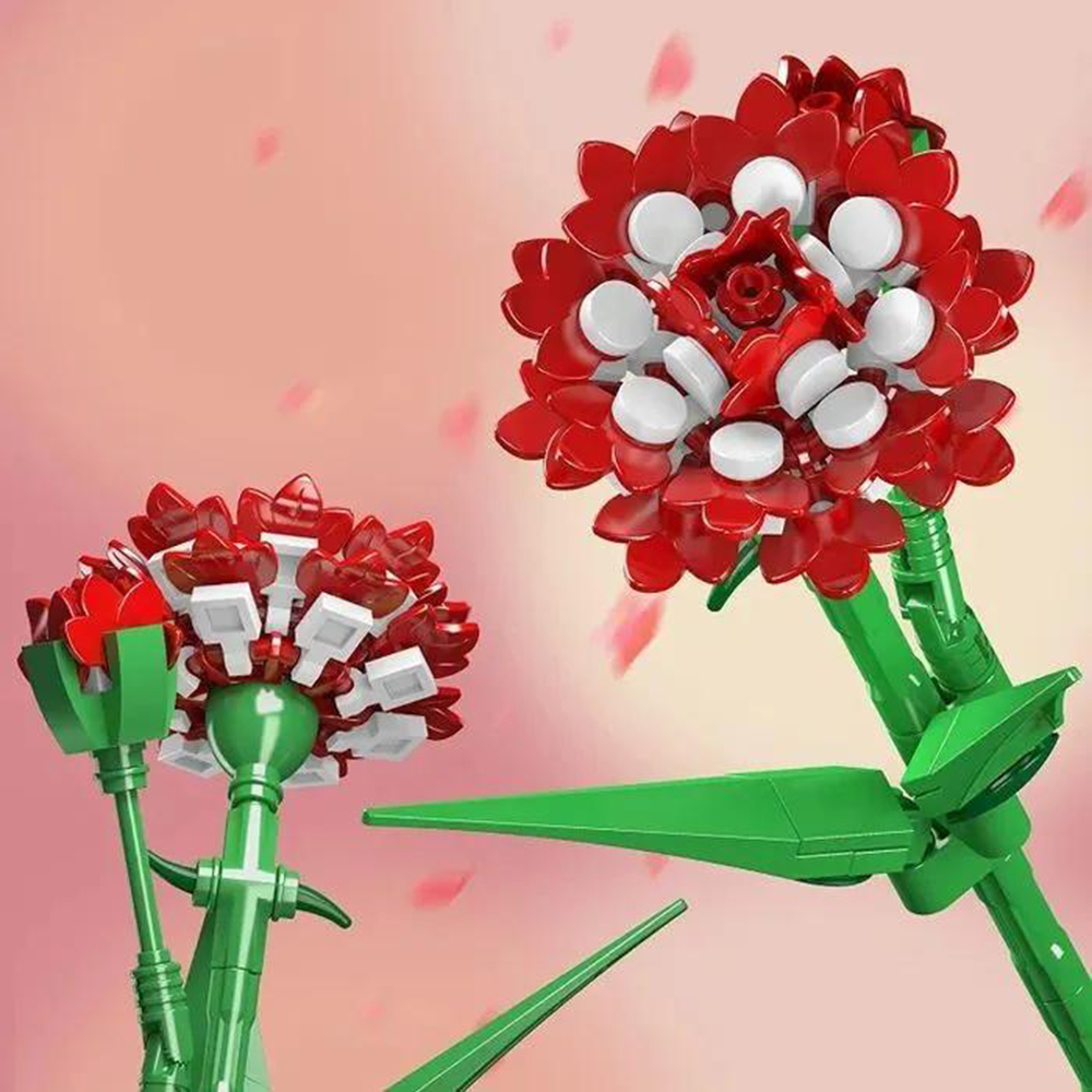 Конструктор Mould King Букет цветов Гвоздика - фото 7