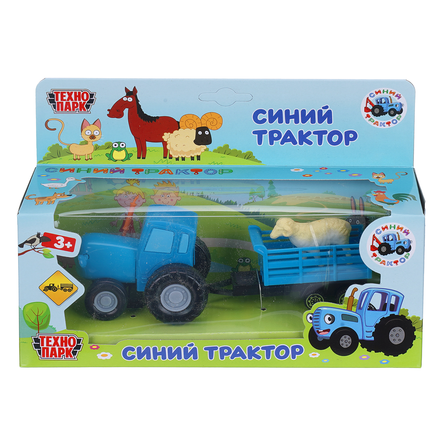 Трактор Технопарк Синий трактор 412593 - фото 7