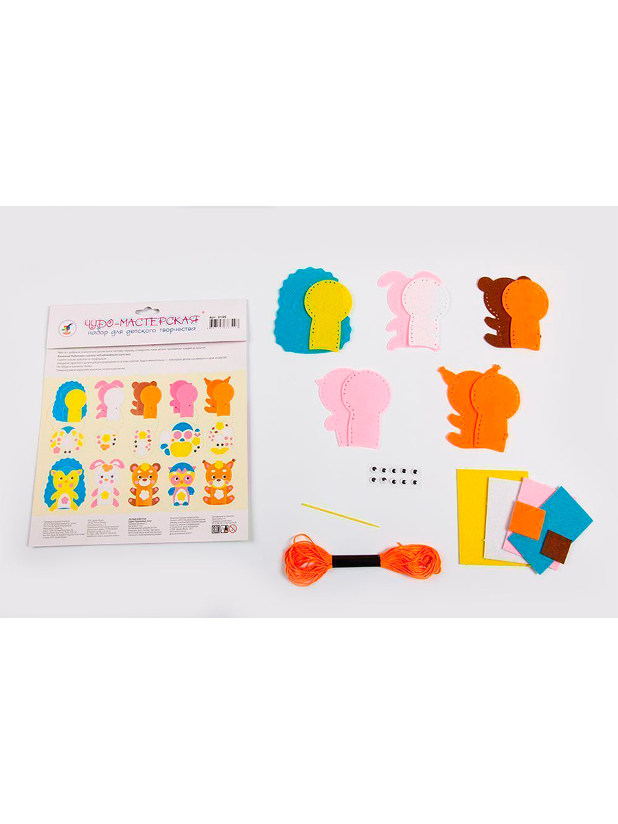 Набор для творчества Дрофа-Медиа шитье Лесные животные - фото 2