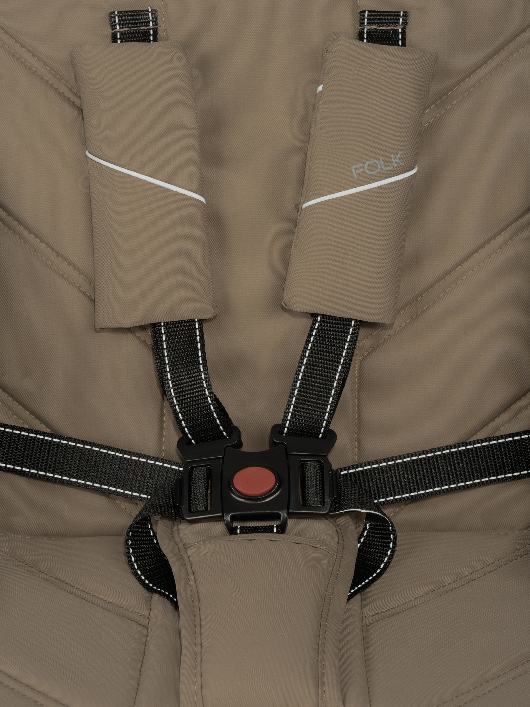 Коляска трансформер JOVOLA Folk 2в1 темно-бежевый - фото 23