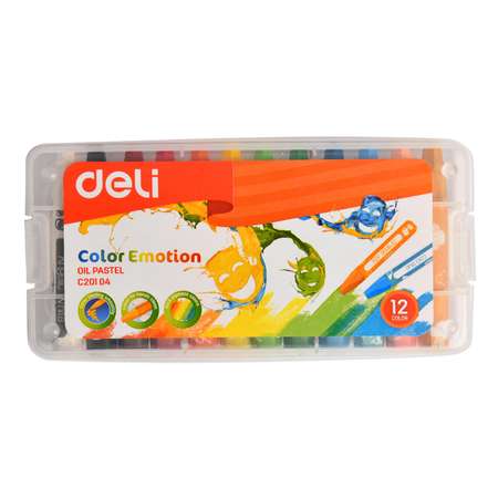 Пастель художественная сухая Deli 12 шт.