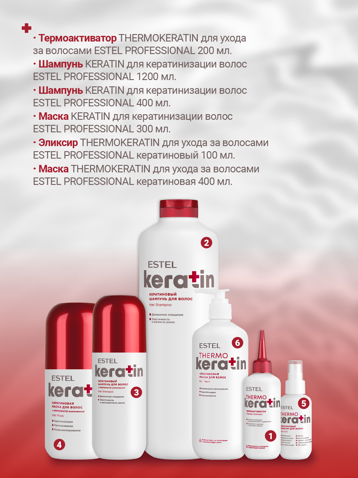 Маска Estel Professional THERMOKERATIN 400 мл 1 шт. - фото 7