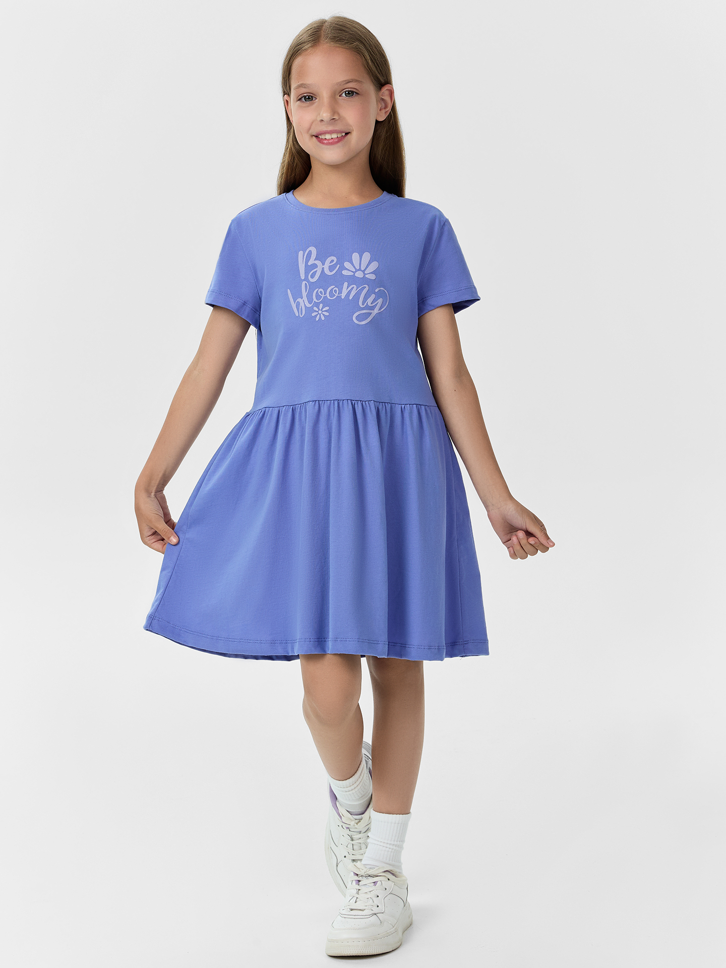 Платье Mark Formelle (Марк Формэль) 157793/лаванда +печать - фото 1