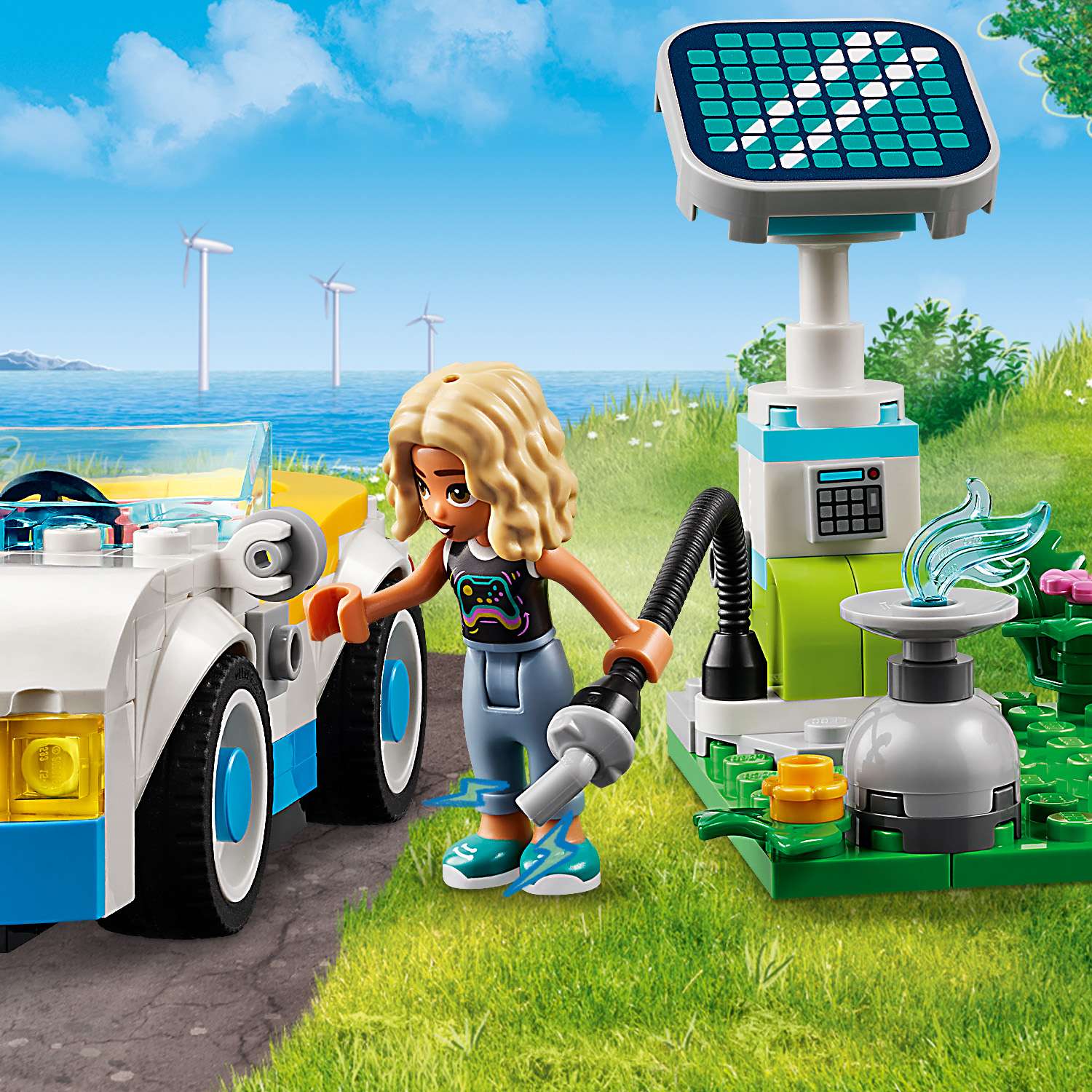 Конструктор LEGO Friends Электрическая машина и ЗУ 170 дет. - фото 5