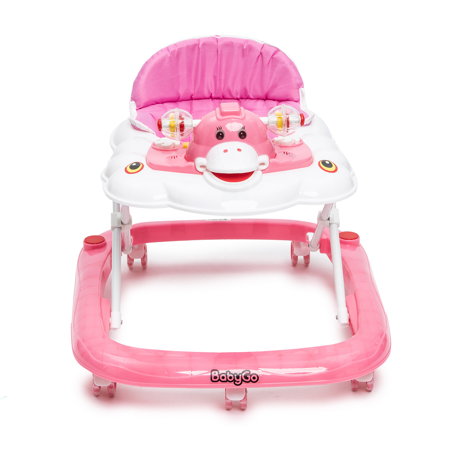 Ходунки BabyGo Duck New розовый - фото 7